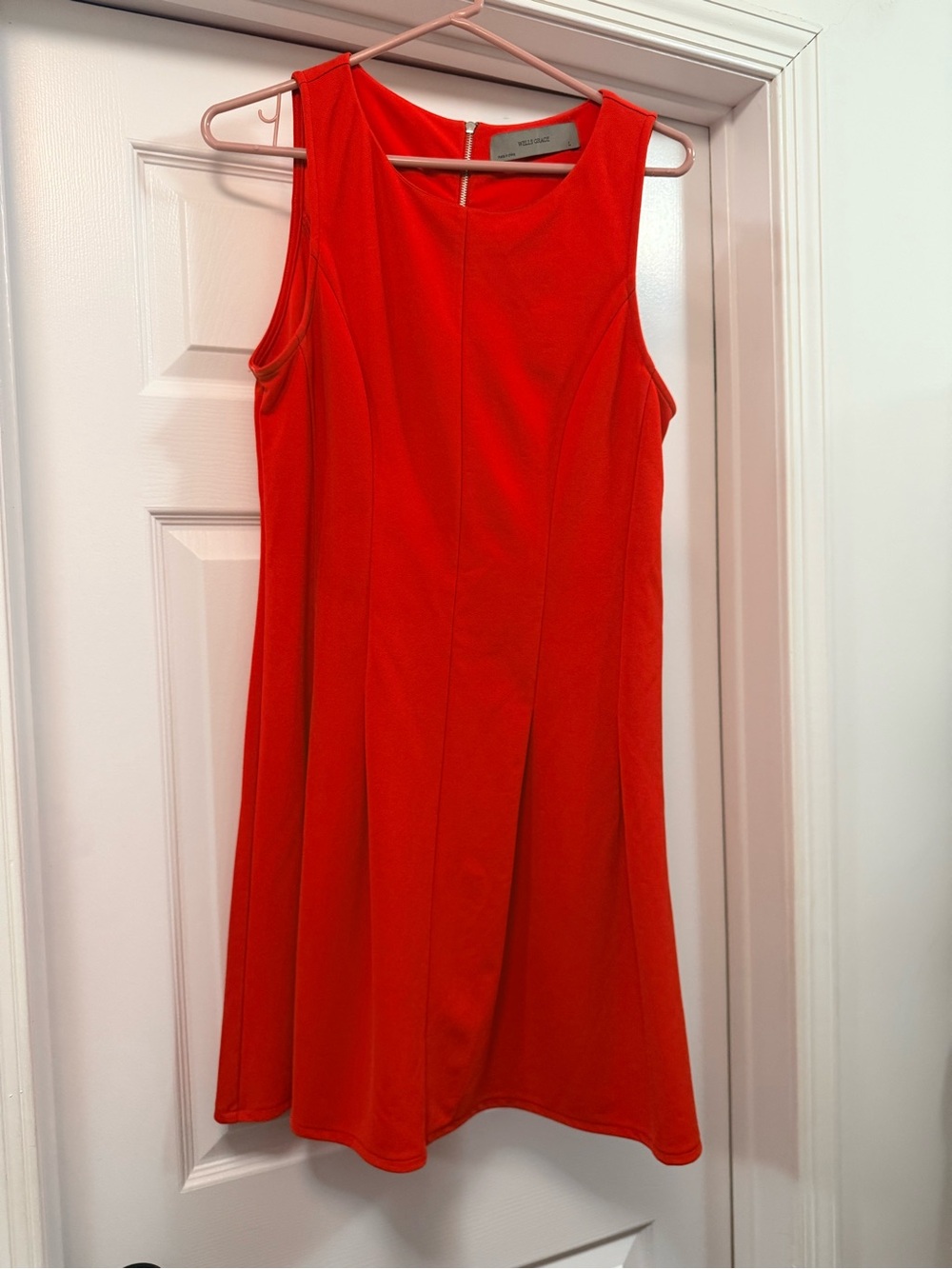 Wells Grace Sleeveless Red A-Line Dress